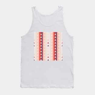 Vertical stripes and triangles pattern Tank Top